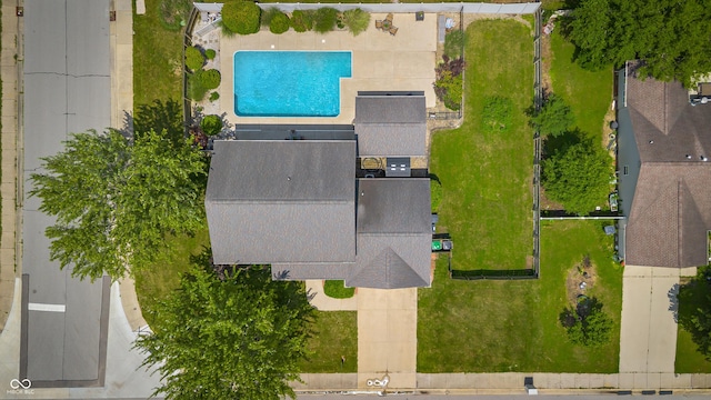 2872 N Prairie Stream Way, Columbus, IN 47203 - bird's eye view of a pool area