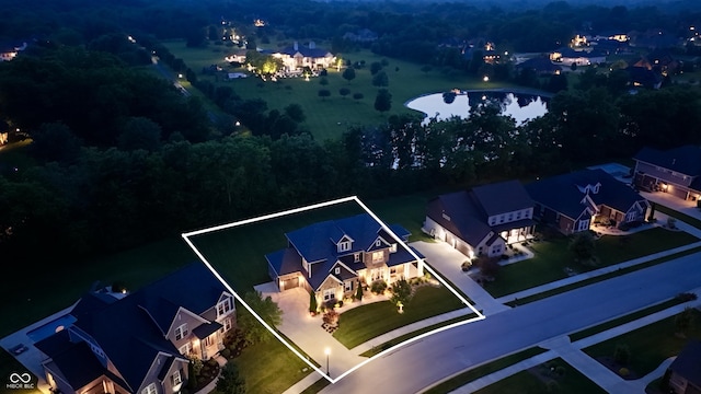 5706 Bentbrook Dr, Bargersville, IN 46106 - aerial view of property's location with property parcel outlined