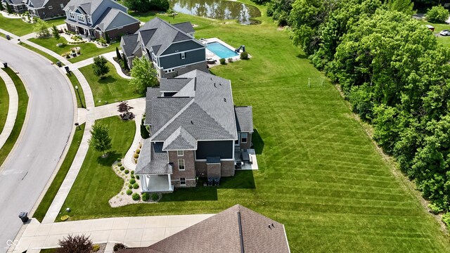 5706 Bentbrook Dr, Bargersville, IN 46106 - aerial perspective of suburban area with a large body of water