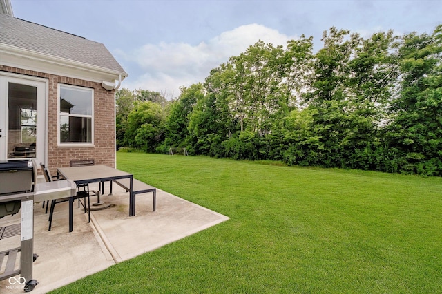 5706 Bentbrook Dr, Bargersville, IN 46106 - view of grassy yard with a patio area and outdoor dining space