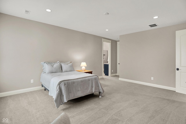 12839 Bird Cage, Carmel, IN 46032 - bedroom with light carpet and recessed lighting