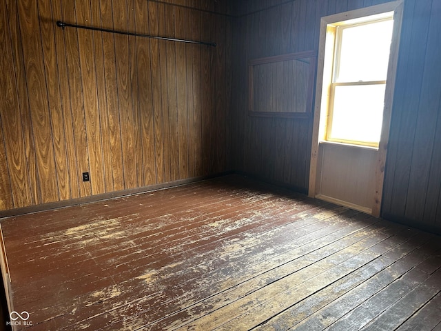 209 N Middle St, Spencer, IN 47460 - unfurnished room featuring wood-type flooring and wooden walls