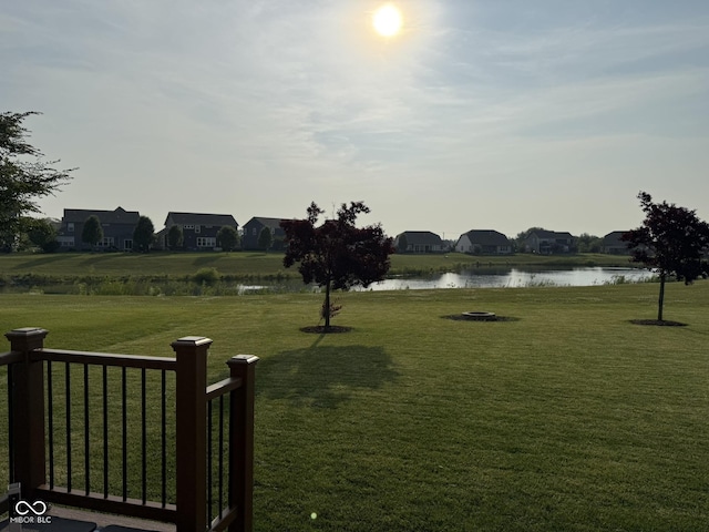 15961 Foothill Dr, Noblesville, IN 46060 - view of grassy yard with a water view