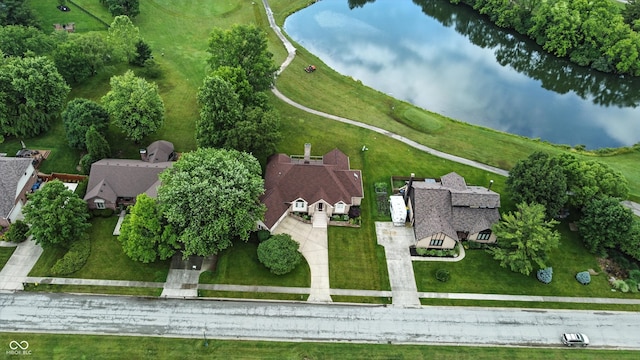 1326 Pebble Brook Dr, Noblesville, IN 46062 - aerial view of property and surrounding area with a large body of water