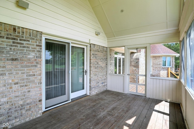 1326 Pebble Brook Dr, Noblesville, IN 46062 - unfurnished sunroom with lofted ceiling