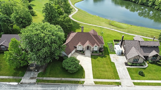 1326 Pebble Brook Dr, Noblesville, IN 46062 - aerial view of property and surrounding area with a nearby body of water