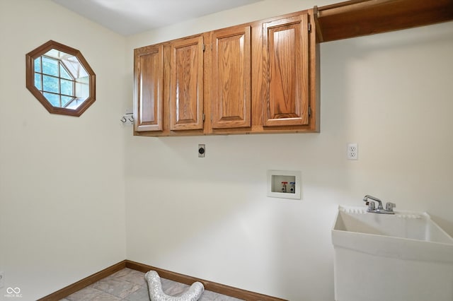 1326 Pebble Brook Dr, Noblesville, IN 46062 - laundry area featuring cabinet space, hookup for a washing machine, and hookup for an electric dryer