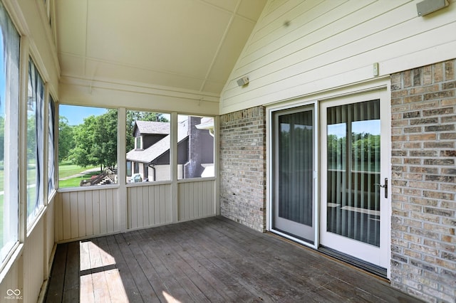 1326 Pebble Brook Dr, Noblesville, IN 46062 - unfurnished sunroom with vaulted ceiling