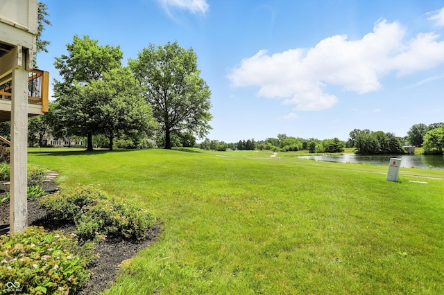 1326 Pebble Brook Dr, Noblesville, IN 46062 - view of grassy yard with a water view