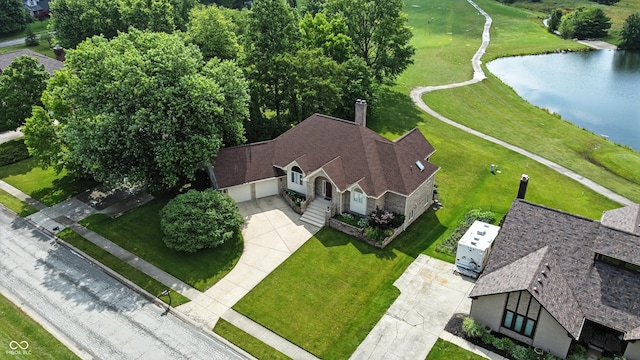 1326 Pebble Brook Dr, Noblesville, IN 46062 - view from above of property with a nearby body of water