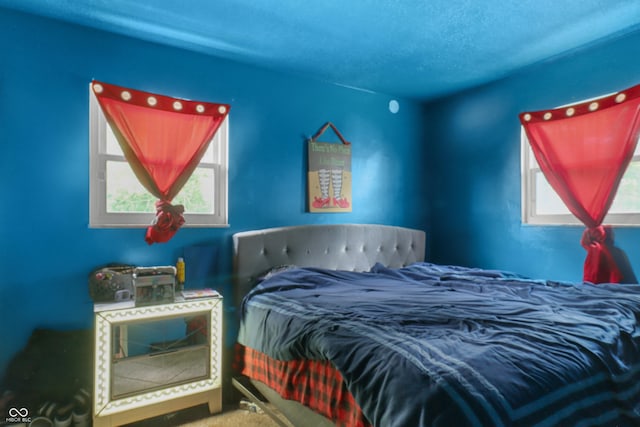 2610 Caroline Ave, Indianapolis, IN 46218 - carpeted bedroom featuring multiple windows