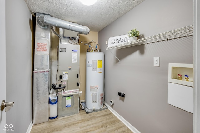 2289 Salem Park Dr, Indianapolis, IN 46239 - utility room with electric water heater and heating unit