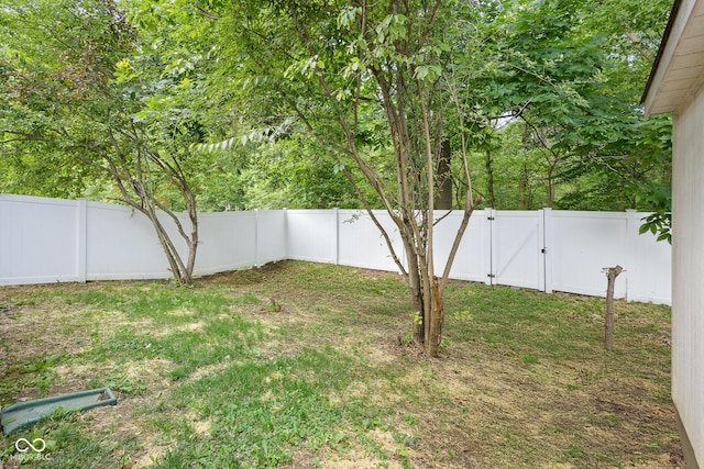 2289 Salem Park Dr, Indianapolis, IN 46239 - fenced backyard featuring a gate
