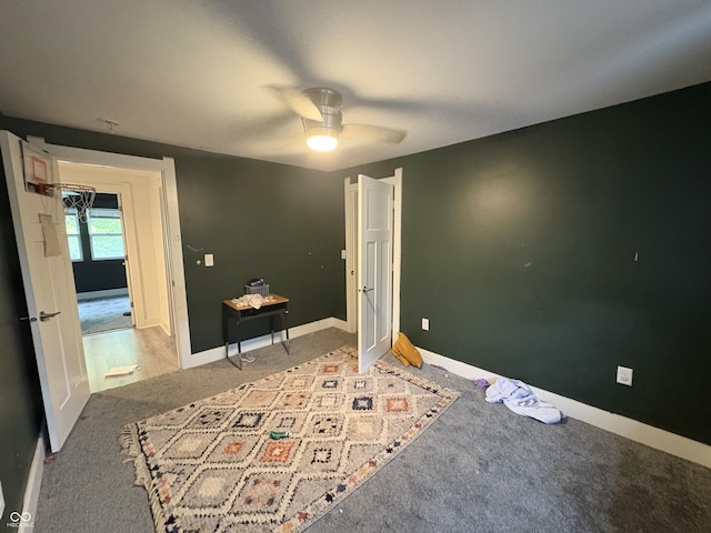 917 N Rural St, Indianapolis, IN 46201 - bedroom featuring carpet and ceiling fan