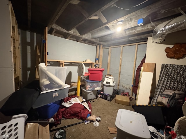 917 N Rural St, Indianapolis, IN 46201 - view of unfinished below grade area