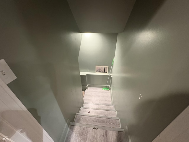 917 N Rural St, Indianapolis, IN 46201 - staircase with baseboards