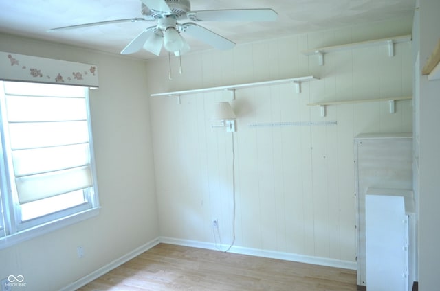 3115 E 400 S, Anderson, IN 46017 - spare room with light wood-style floors and ceiling fan