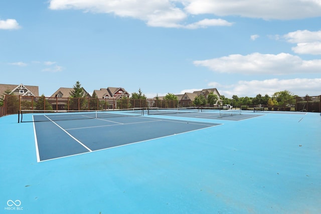 2105 Granville Dr, Westfield, IN 46074 - view of tennis court featuring a residential view