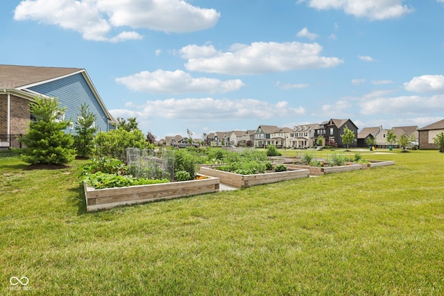 2105 Granville Dr, Westfield, IN 46074 - view of green lawn with a residential view and a garden