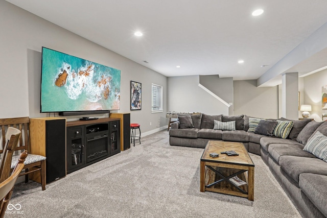 2105 Granville Dr, Westfield, IN 46074 - living area with carpet and recessed lighting