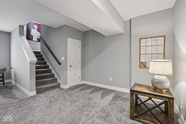 2105 Granville Dr, Westfield, IN 46074 - finished below grade area with carpet flooring and stairs