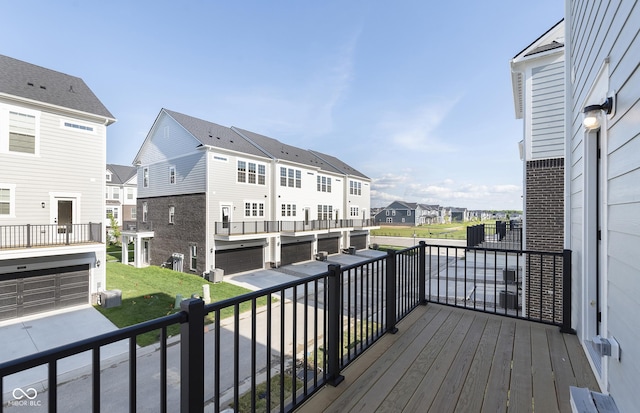 14521 Hanford Ln, Carmel, IN 46074 - wooden terrace with a residential view
