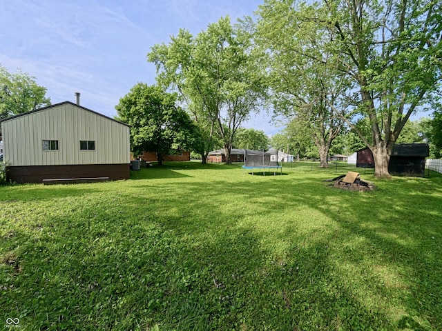 771 Doran Ave, Shelbyville, IN 46176 - view of yard featuring a trampoline