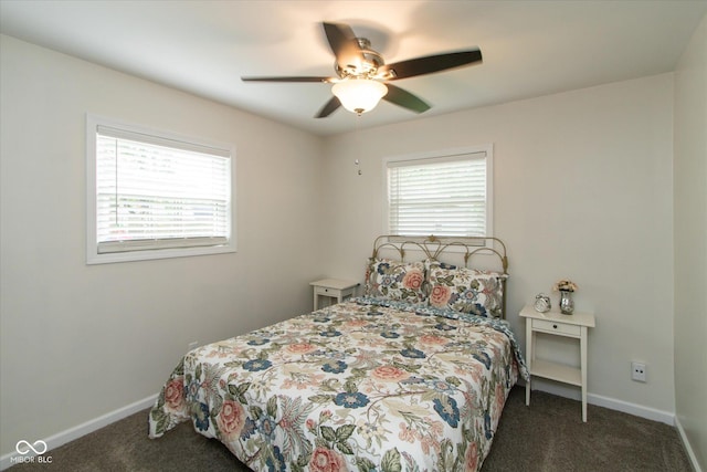 717 Berkeley Dr, Shelbyville, IN 46176 - bedroom with carpet and ceiling fan