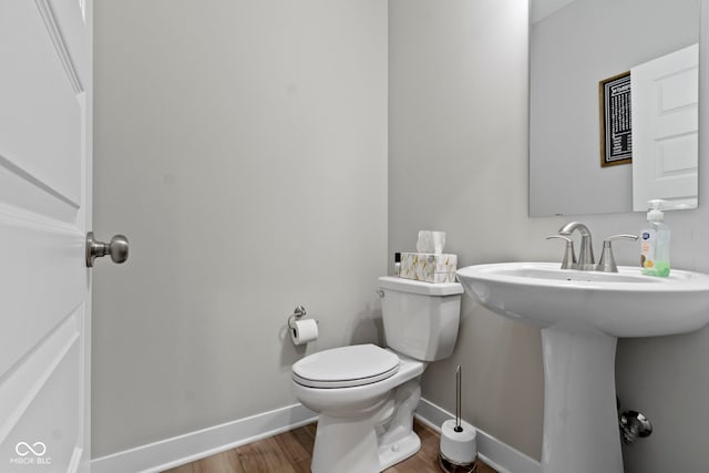 15546 Senita Ln, Fishers, IN 46037 - half bathroom with wood finished floors and baseboards