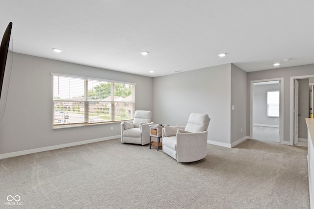 15546 Senita Ln, Fishers, IN 46037 - living area with carpet floors and recessed lighting