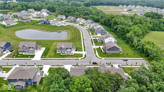 15546 Senita Ln, Fishers, IN 46037 - aerial view of property's location with nearby suburban area and a large body of water