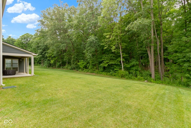 15546 Senita Ln, Fishers, IN 46037 - view of green lawn with a patio area