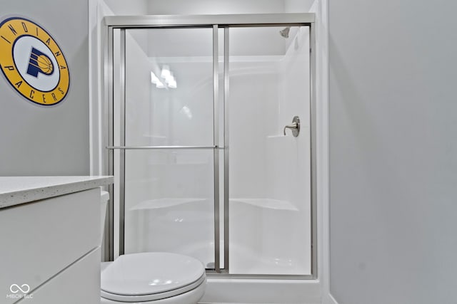 15546 Senita Ln, Fishers, IN 46037 - full bathroom with a shower stall and toilet