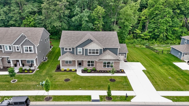 15546 Senita Ln, Fishers, IN 46037 - view from above of property featuring a forest