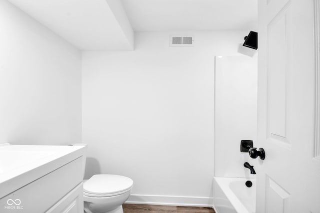 1555 N Dearborn St, Indianapolis, IN 46201 - full bath featuring vanity, wood finished floors, and  shower combination