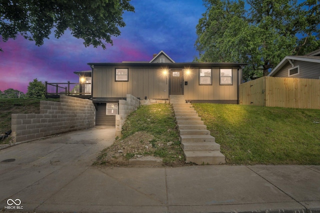 1555 N Dearborn St, Indianapolis, IN 46201 - view of front facade featuring stairway and concrete driveway