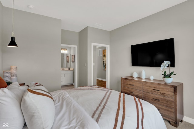17030 Daly Dr, Noblesville, IN 46062 - bedroom with baseboards and ensuite bath