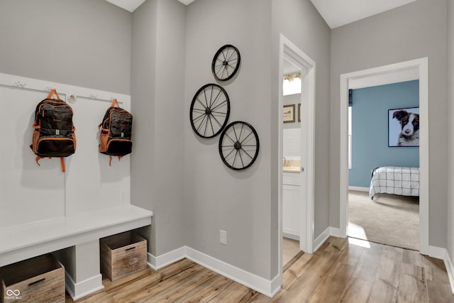 17030 Daly Dr, Noblesville, IN 46062 - mudroom with light wood finished floors and baseboards