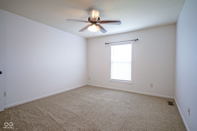 6471 W Clearview Dr, Mccordsville, IN 46055 - unfurnished room with carpet floors and ceiling fan