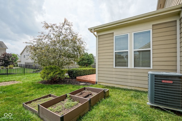 6471 W Clearview Dr, Mccordsville, IN 46055 - view of yard with a vegetable garden