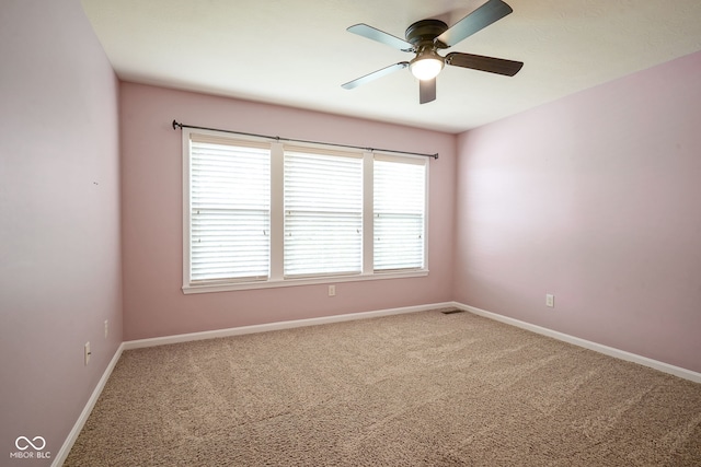 6471 W Clearview Dr, Mccordsville, IN 46055 - unfurnished room with carpet flooring and ceiling fan
