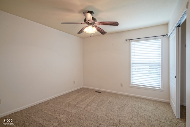 6471 W Clearview Dr, Mccordsville, IN 46055 - empty room featuring light carpet and ceiling fan