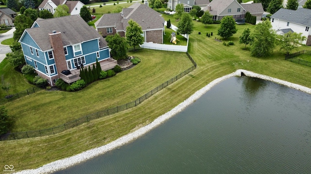 13895 Cloverfield Cir, Fishers, IN 46038 - aerial view of residential area featuring a large body of water