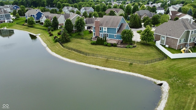 13895 Cloverfield Cir, Fishers, IN 46038 - aerial perspective of suburban area featuring a large body of water
