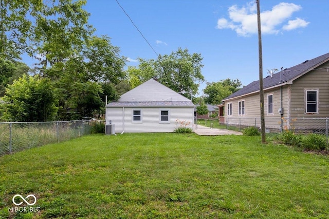 4310 Crittenden Ave, Indianapolis, IN 46205 - back of property with a fenced backyard and a patio