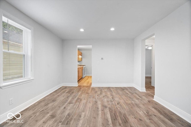 4310 Crittenden Ave, Indianapolis, IN 46205 - empty room with recessed lighting and light wood-type flooring