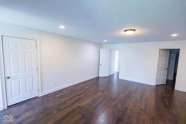 7493 W Lane Rd, Mccordsville, IN 46055 - spare room with dark wood-type flooring and recessed lighting