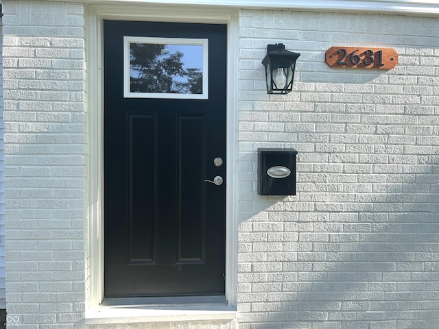 2631 Mcleay Dr, Indianapolis, IN 46220 - entrance to property featuring brick siding