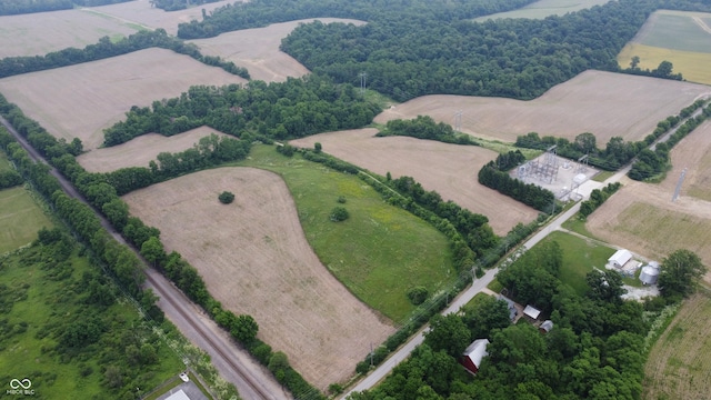 6100 Hodgin Rd, Richmond, IN 47374 - aerial view of property and surrounding area with rural landscape