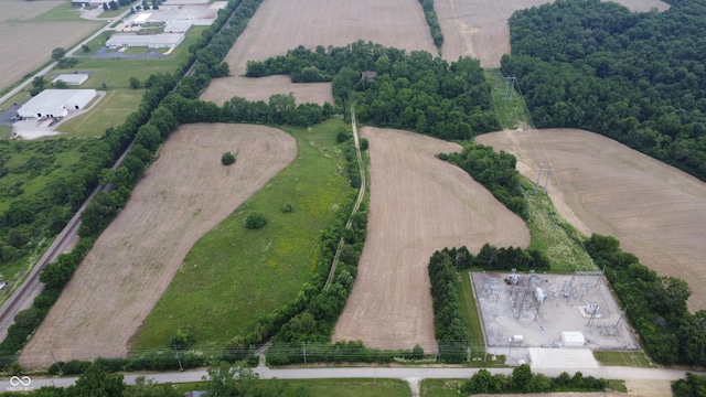 6100 Hodgin Rd, Richmond, IN 47374 - aerial view of property and surrounding area with rural landscape